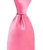 Murano Prom 3 1/8#double; Solid Silk Tie, Color:Pink - Image 1