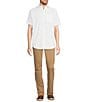 Murano Solid Poplin Short Sleeve Woven Shirt - Image 3