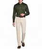 Murano Solid Sateen Classic Fit Long Sleeve Woven Shirt - Image 3