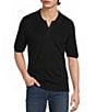 Murano Solid Short Sleeve Polo Sweater - Image 1