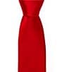 Color:Red - Image 1 - Solid Skinny 2 1/4#double; Silk Tie