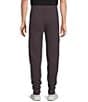 Murano Solid Teddy Jogger Pants, Color:Deep Purple - Image 2