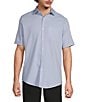 Murano Solid Texture Short Sleeve Woven Shirt - Image 5