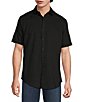 Murano Solid Texture Short Sleeve Woven Shirt - Image 1
