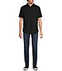 Murano Solid Texture Short Sleeve Woven Shirt - Image 3