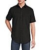 Murano Solid Texture Short Sleeve Woven Shirt - Image 1