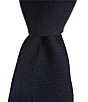 Color:Navy - Image 1 - Solid Textured 3 1/8#double; Silk Tie