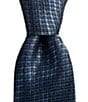 Color:Blue - Image 1 - Textured 3 1/8#double; Woven Silk Tie