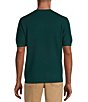 Murano Solid Textured Short Sleeve Crew Sweater, Color:Cyprus Green - Image 2