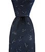Murano Spread Dark Floral Narrow Silk Blend Tie - Image 2