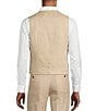 Murano Baird McNutt Suit Separate Linen Vest, Color:Khaki - Image 2