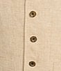 Murano Baird McNutt Suit Separate Linen Vest, Color:Khaki - Image 4