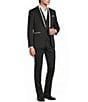Murano The Event Capsule Slim Fit Contrast Stitching Sateen Suit Separates Jacket - Image 3
