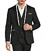 Murano The Event Capsule Slim Fit Contrast Stitching Sateen Suit Separates Jacket - Image 4