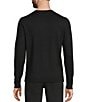 Murano The Holiday Edit Collection Lurex Crew Sweater, Color:Black - Image 2