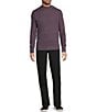 Murano The Holiday Edit Collection Mock Neck Textured Sweater, Color:Deep Purple - Image 3
