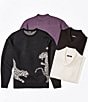 Murano The Holiday Edit Collection Mock Neck Textured Sweater, Color:Deep Purple - Image 5