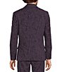 Murano The Holiday Edit Collection Slim Fit Flocked Floral Suit Separates Jacket, Color:Dark Purple - Image 2