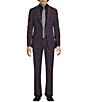 Murano The Holiday Edit Collection Slim Fit Flocked Floral Suit Separates Jacket, Color:Dark Purple - Image 3