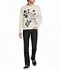 Murano The Legend Collection Slim Fit Branch Print Neoprene Sweatshirt - Image 3