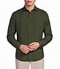 Murano The Legend Collection Slim Fit Textured Solid Long Sleeve Woven Shirt - Image 1