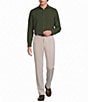 Murano The Legend Collection Slim Fit Textured Solid Long Sleeve Woven Shirt - Image 3
