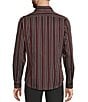 Murano The Murano Show Collection Slim Fit Stripe Long Sleeve Woven Shirt, Color:Black - Image 2