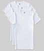 Color:White - Image 1 - V-Neck Slim Fit T-Shirts 3-Pack