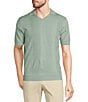 Color:Balsam Green - Image 1 - Verdant Vibes Collection Textured Short Sleeve Sweater