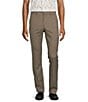 Color:Brown Multi - Image 1 - Wanderin West Collection Evan Extra Slim-Fit Geometric Jacquard Suit Separates Dress Pants