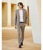 Color:Brown Multi - Image 4 - Wanderin West Collection Evan Extra Slim-Fit Geometric Jacquard Suit Separates Dress Pants