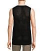 Color:Black - Image 2 - Wanderin West Collection Open Knit Sleeveless Sweater Tank