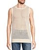 Murano Wanderin West Collection Open Knit Sleeveless Sweater Tank, Color:Ecru - Image 1