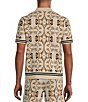 Murano Wanderin West Collection Pattern Jacquard Short Sleeve Camp 