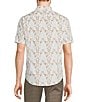 Color:White - Image 2 - Wanderin West Collection Slim Fit Cow Skull Print Short Sleeve Woven Shirt