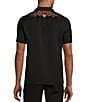 Color:Black - Image 2 - Wanderin West Collection Slim-Fit Embroidered Short-Sleeve Woven Camp Shirt