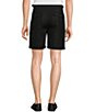 Color:Black - Image 2 - Wanderin West Collection Solid Linen 8#double; Inseam Shorts