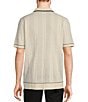 Color:Ecru - Image 2 - Wanderin West Collection Tipped Short Sleeve Polo Shirt