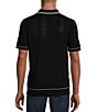 Color:Black - Image 2 - Wanderin West Collection Tipped Short Sleeve Polo Shirt