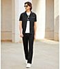 Color:Black - Image 6 - Wardrobe Essentials Alex Slim Fit 5-Pocket Stretch Denim Jeans