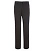 Color:Black - Image 2 - Wardrobe Essentials Alex Slim-Fit TekFit Waistband Suit Separates Flat-Front Dress Pants