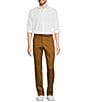 Color:Tobacco - Image 3 - Wardrobe Essentials Alex Slim-Fit Flat-Front Washed Stretch Chino Pants