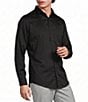 Murano Wardrobe Essentials Athletic Fit Solid Sateen Long Sleeve Woven Shirt - Image 1