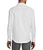 Color:White - Image 2 - Wardrobe Essentials Big & Tall Slim Fit Solid Stretch Twill Long Sleeve Woven Shirt
