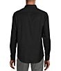 Color:Black - Image 2 - Wardrobe Essentials Big & Tall Slim Fit Solid Stretch Twill Long Sleeve Woven Shirt