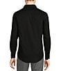 Color:Black - Image 2 - Big & Tall Wardrobe Essentials Dobby Stretch Long Sleeve Woven Shirt