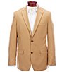 Color:Khaki - Image 1 - Wardrobe Essentials Classic-Fit Suit Separates Twill Blazer