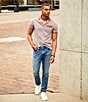 Color:Indigo - Image 4 - Wardrobe Essentials Evan Extra Slim Fit 5-Pocket Stretch Denim Jeans