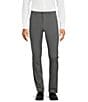 Color:Grey - Image 1 - Wardrobe Essentials Evan Extra Slim Fit TekFit Waistband Suit Separates Flat Front Dress Pants