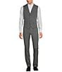Color:Grey - Image 3 - Wardrobe Essentials Evan Extra Slim Fit TekFit Waistband Suit Separates Flat Front Dress Pants